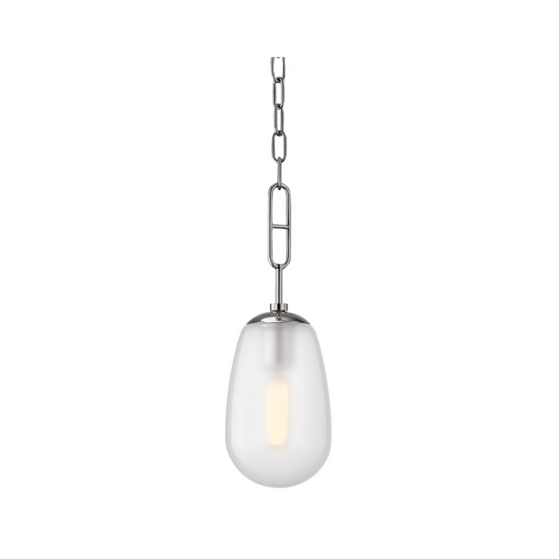 modern nickel pendant