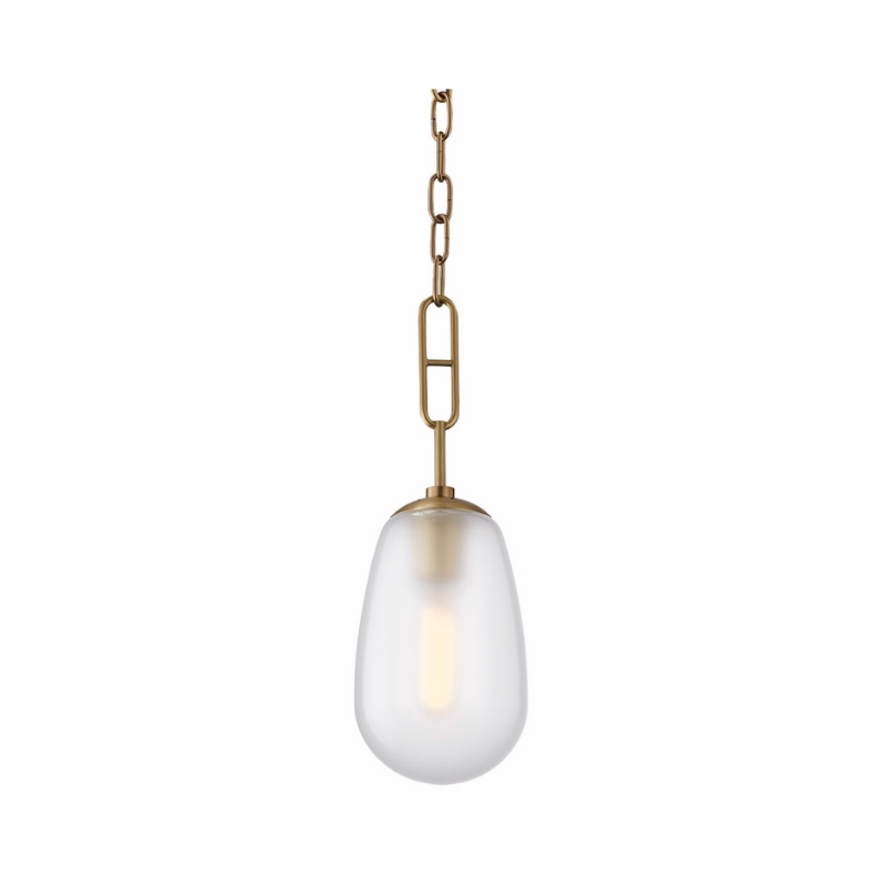 modern brass pendant