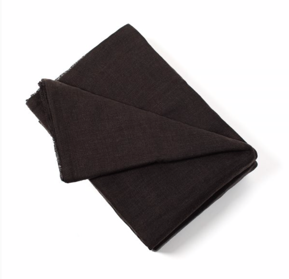 Black Linen Pillow Sham