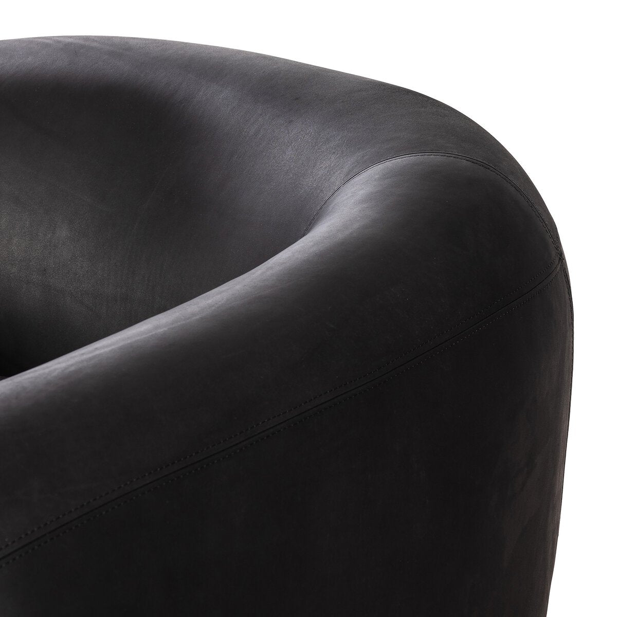 Lyla Chair – Heirloom Black Italian Leather