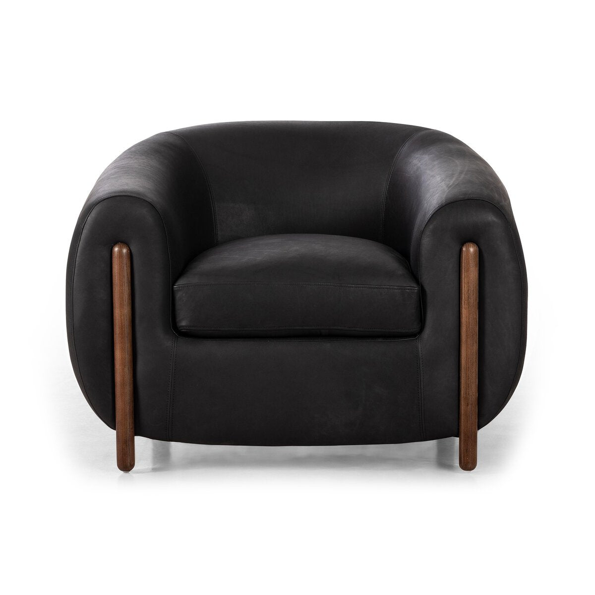 Lyla Chair – Heirloom Black Italian Leather