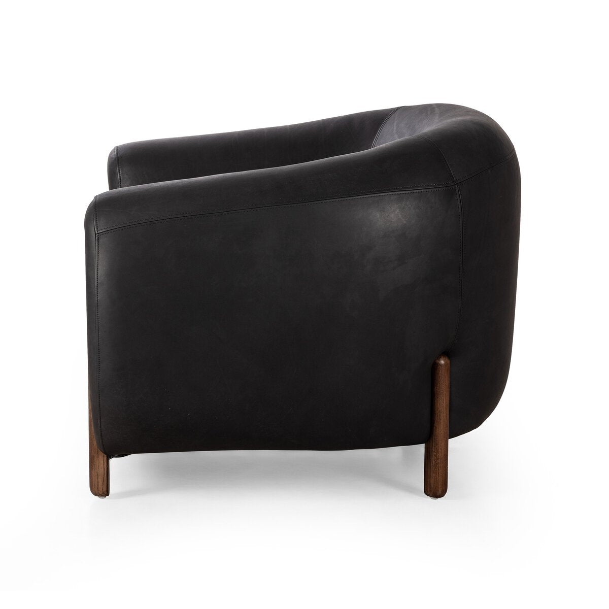 Lyla Chair – Heirloom Black Italian Leather