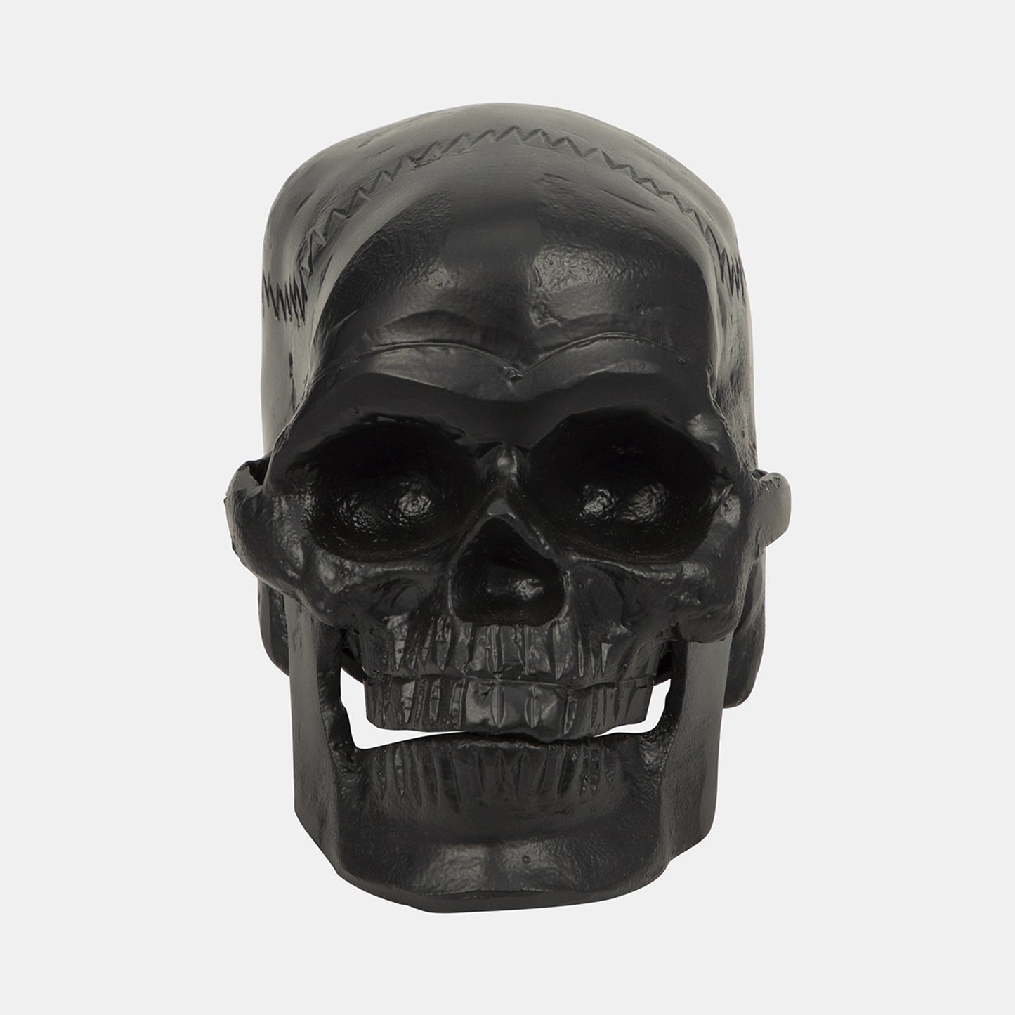 Metal 6" Skull Decor, Black