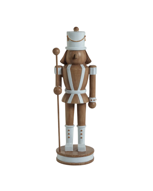 Decorative Nutcracker w/ Pole Christmas Decor, 13"