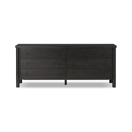 Roark 6 Drawer Dresser - Ebony Oak