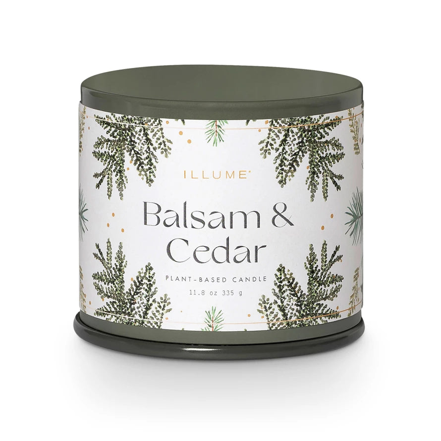 Balsam & Cedar Vanity Tin Candle - Large 11.8oz