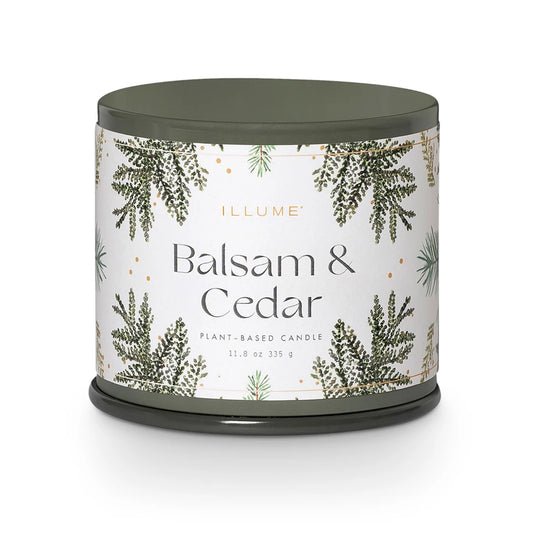 Balsam & Cedar Vanity Tin Candle - Large 11.8oz