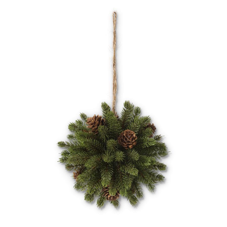 5 Inch Angel Pine Ornament with Pinecones Christmas Decor