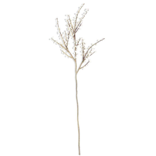 36 Inch White Berry Branch Christmas Decor