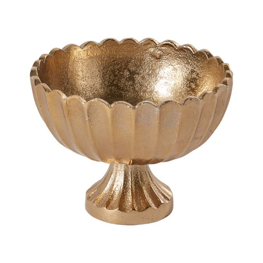 Scallop Compote - Gold, 5.75"x 4.5"