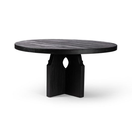 Allandale Round Dining Table - Black