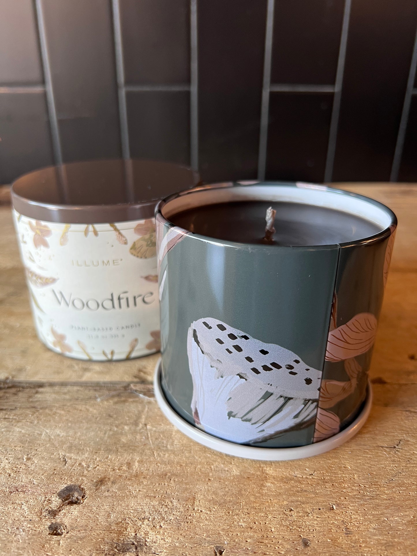 Woodfire Vanity Tin Candle