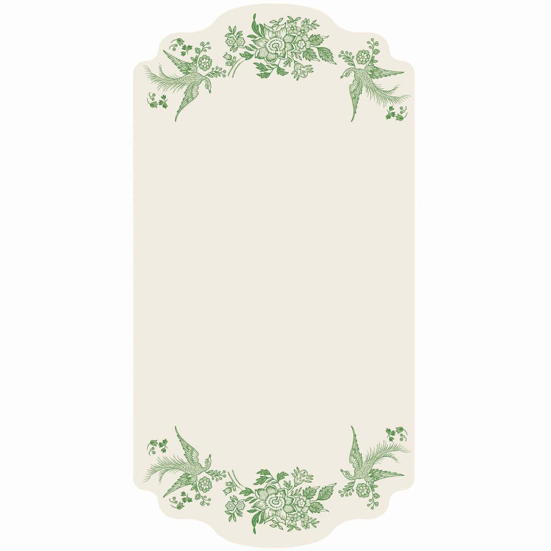 Green Asiatic Pheasants Table Card