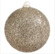 6" Champagne Glitter Ball Ornament