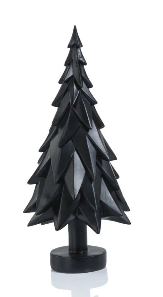 Matte Black Decorative Christmas Tree - 10.5 in