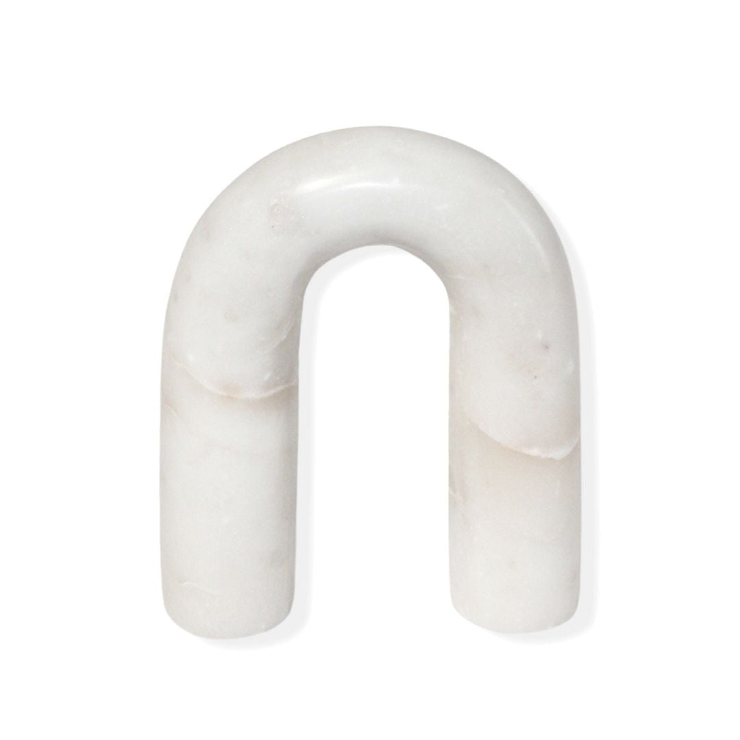 Sm. White Marble Arch Figurine