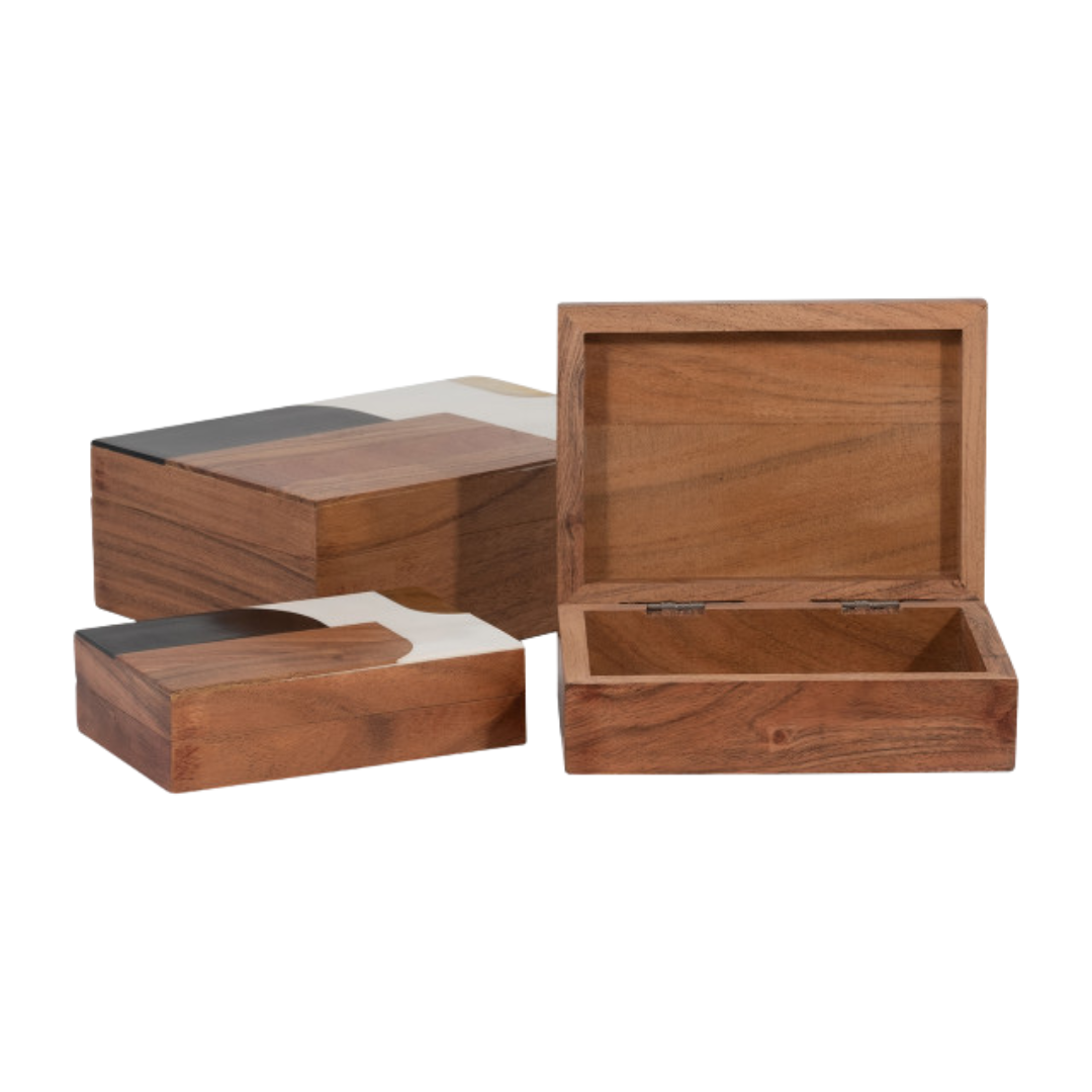 Resin Mid-Century Boxes