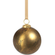 Rustic Metallic Ornament - Gold 4"
