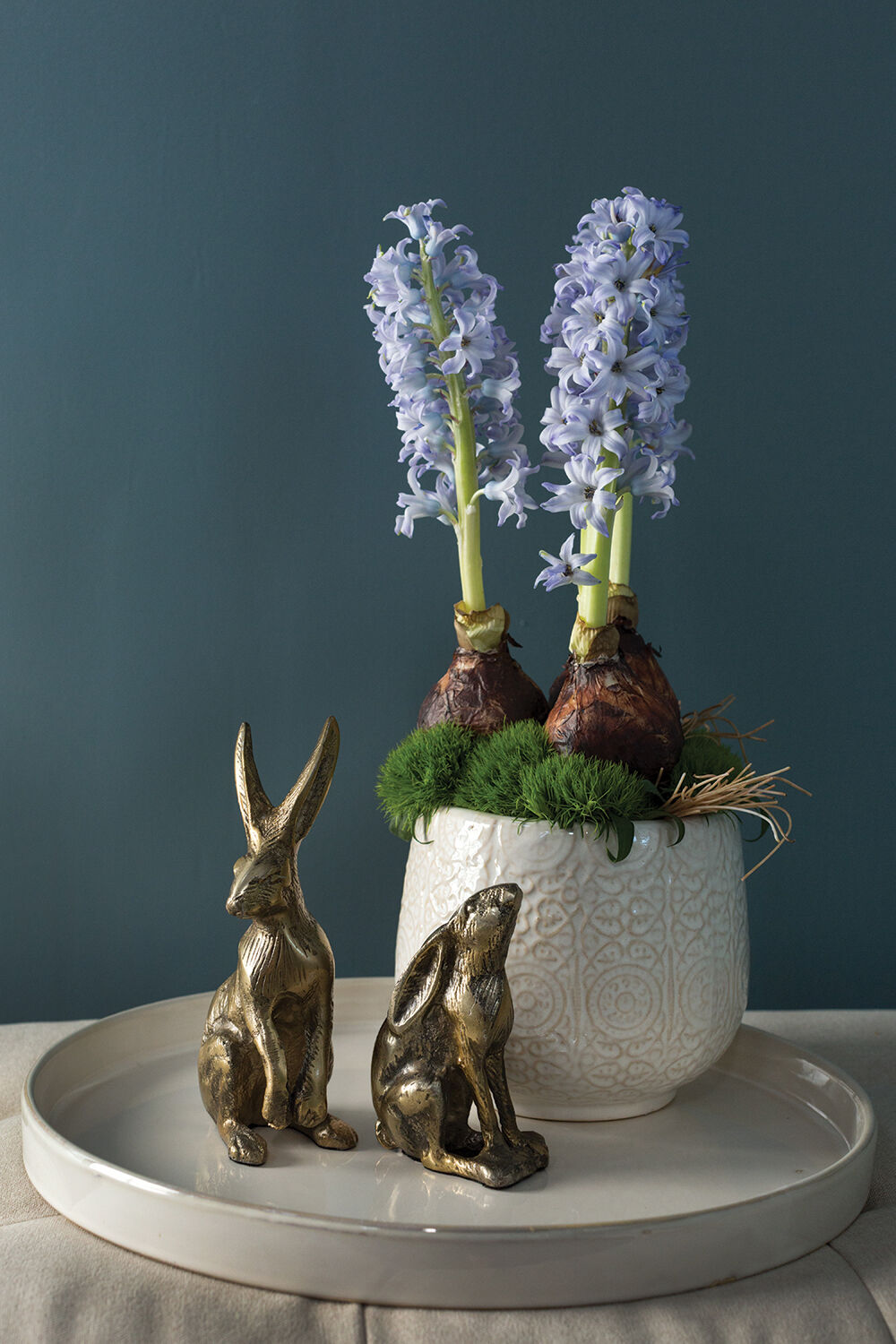 Bea Bunny, Antique Gold Finish