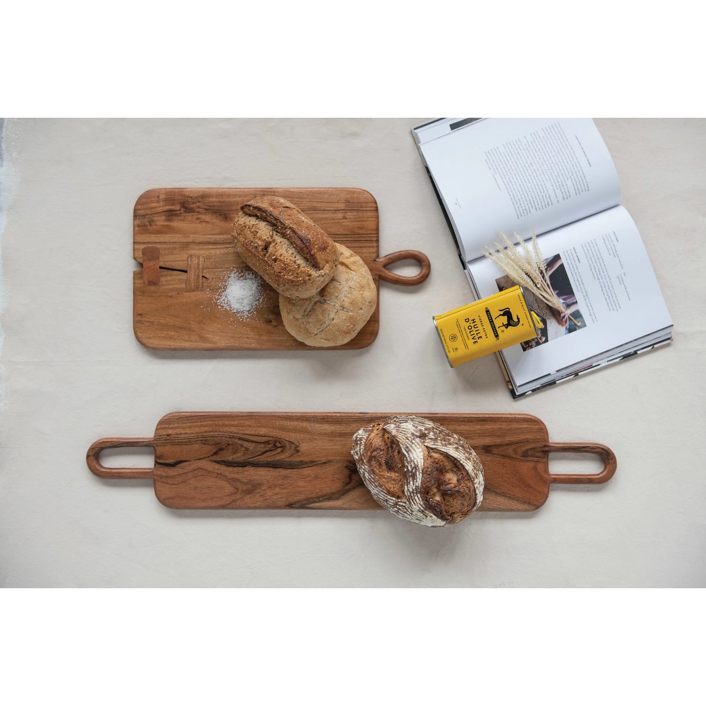 Acacia Wood Cutting Boards with Handles