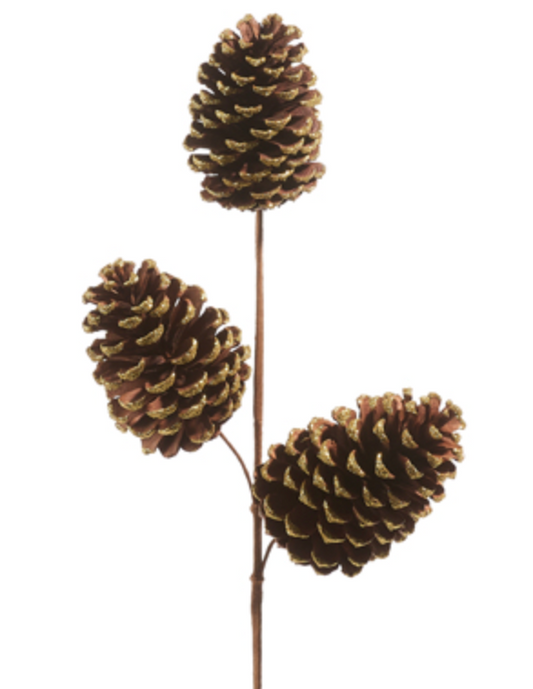 21" Pinecone Spray Christmas Decor