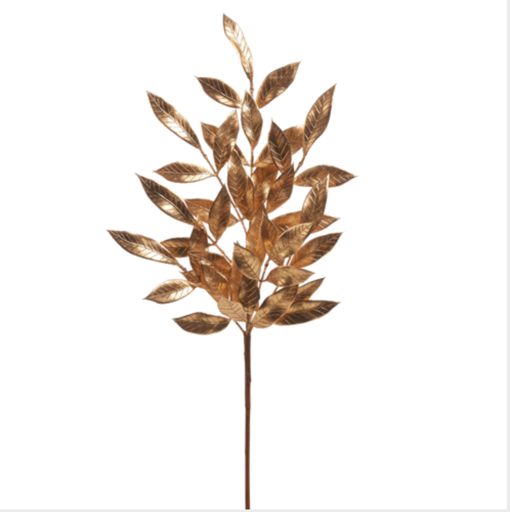 25" GOLD LAUREL LEAF SPRAY