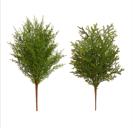 19" Soft Touch Greenery Pick Christmas Decor