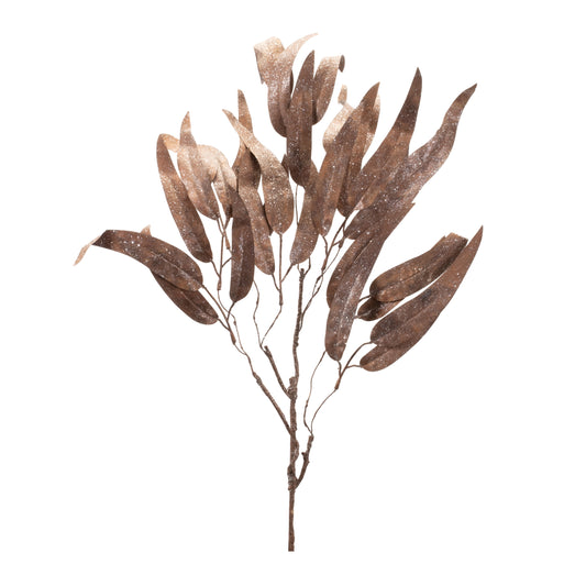 Copper Eucalyptus Leaf Spray 31”H Christmas Decor