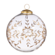 5" Gold Etched Snowflake Ball Ornament