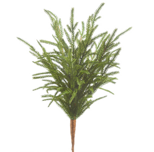 18" Soft Touch Norfolk Pine Pick Christmas Decor