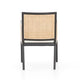 Modern Dining Chair with Black, White, and Tan accents