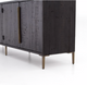 Dark Wood and Gold Media Console