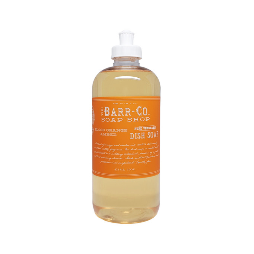 barr blood orange amber dish soap