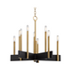 gold and black modern abrams chandelier