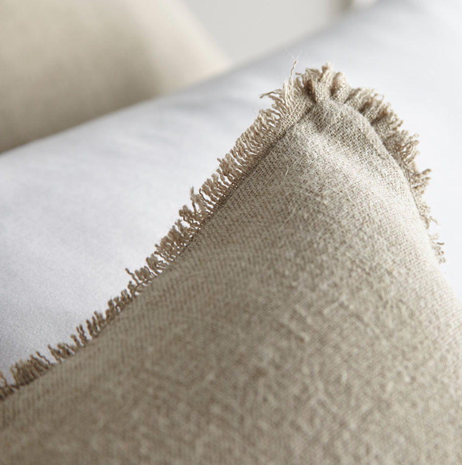 Natural Beige Linen Pillow Sham
