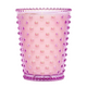 Hobnail Glass Rhubarb and Rose Candle