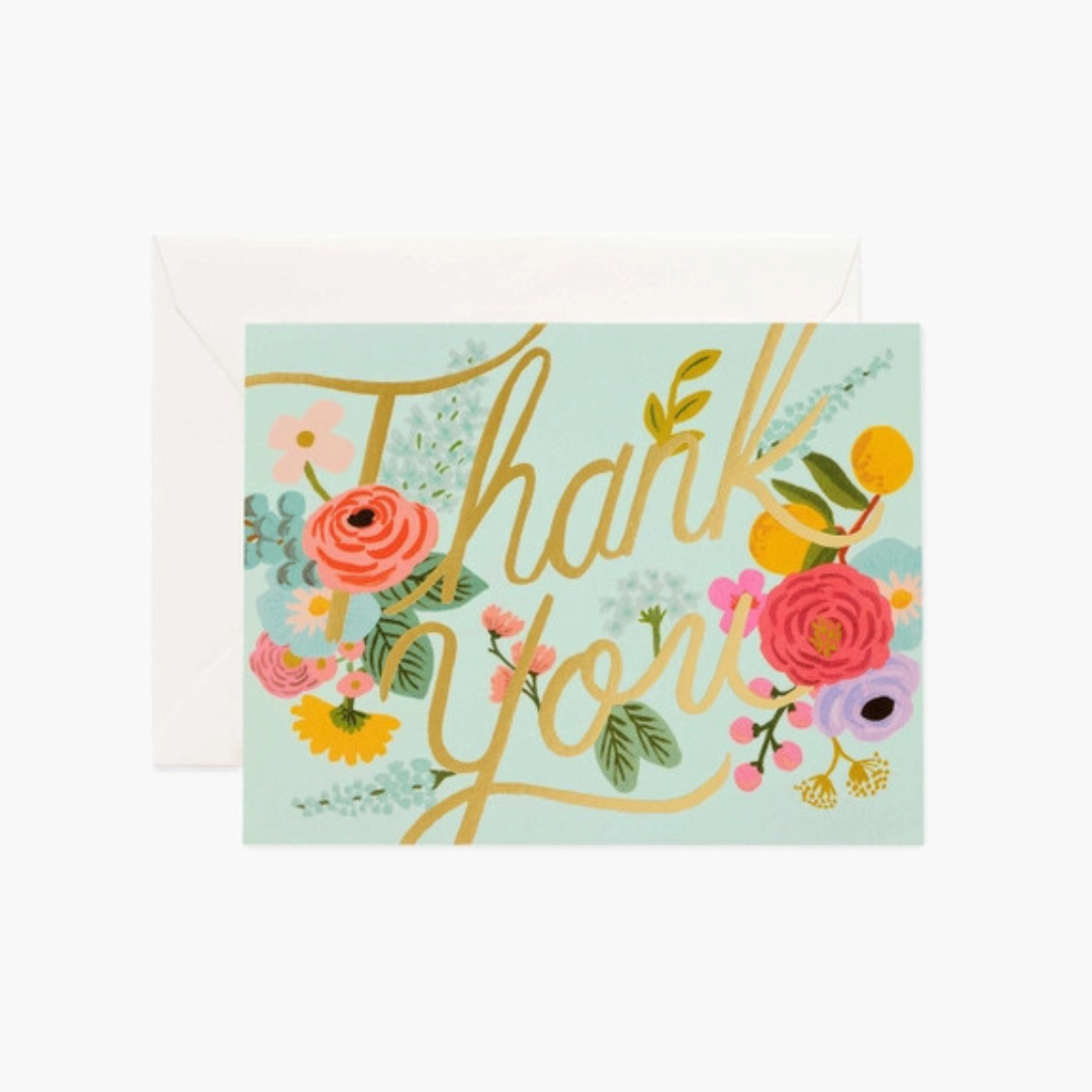 Boxed Set of Garden Party Thank You Cards - Landscape