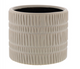 white textured pot