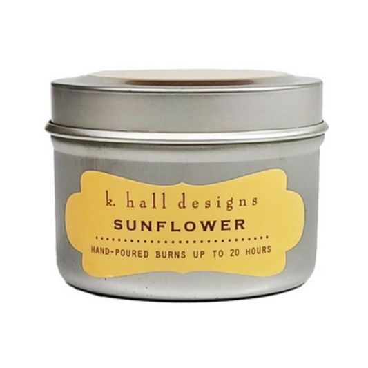 sunflower travel candle